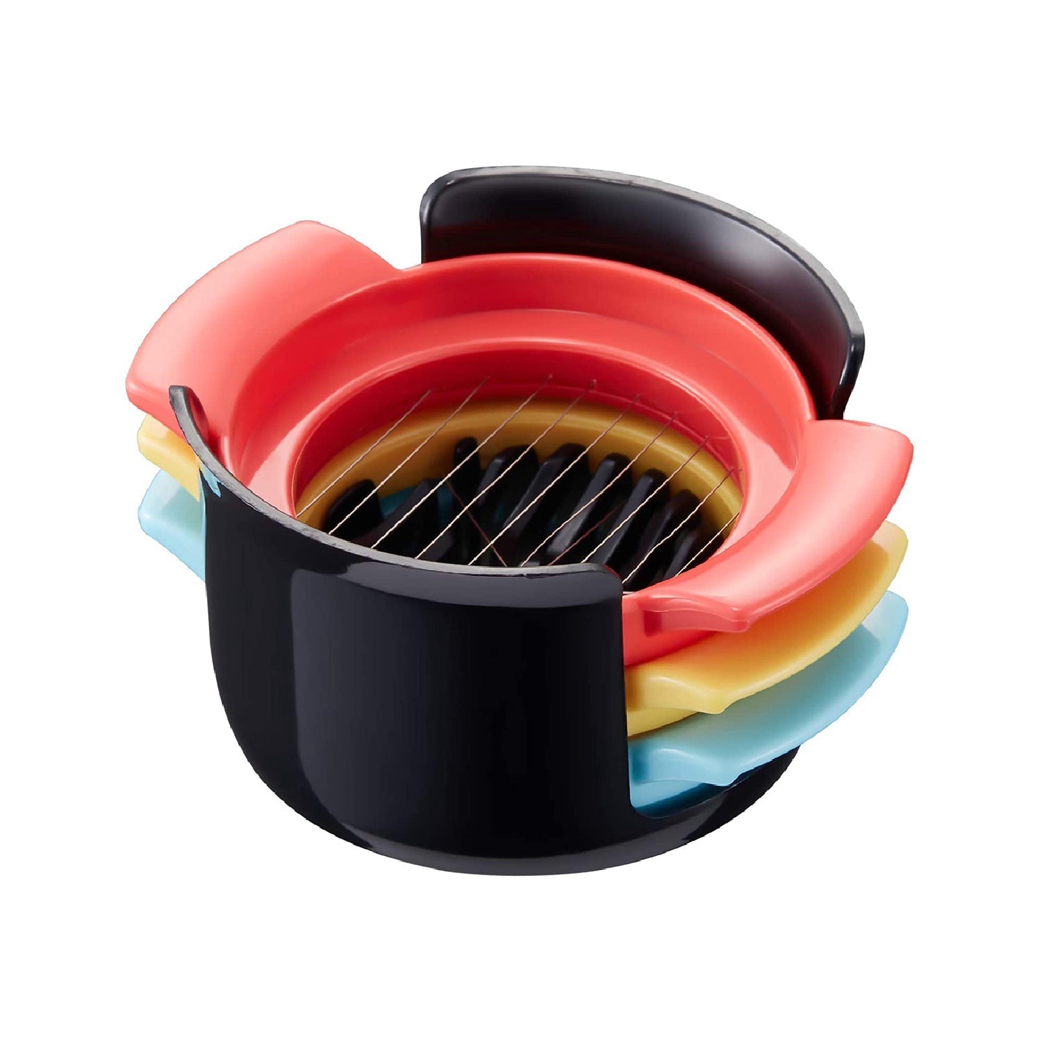 Multifunctional 3-in-1 Egg Cutter - Stainless Steel Slicing Tool with Durable Wires Multifunctional 3-in-1 Egg Cutter - Stainless Steel Slicing Tool with Durable Wires